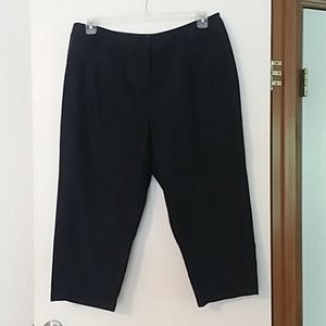 Dark blue denim capris pants